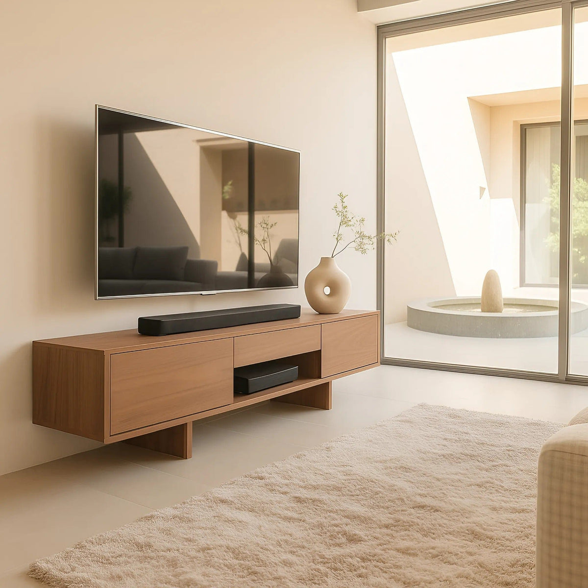 TV über Kamin montieren: Hitze & Höhe