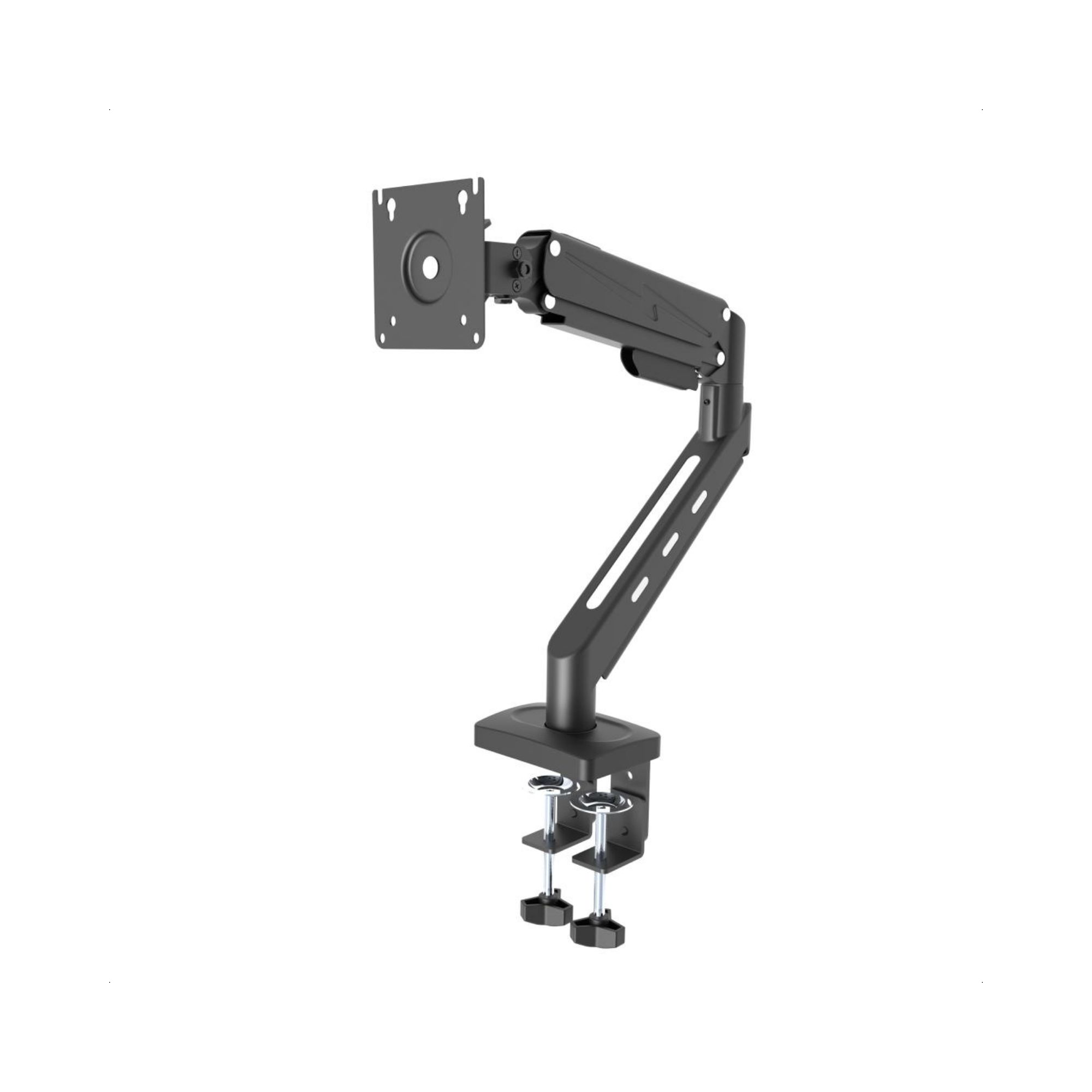 A-PEQ 1401 Monitorarm für 1 Monitor. Schreibtisch-Aufsatz. Gasfeder gesteuert. 3 bis 20 kg