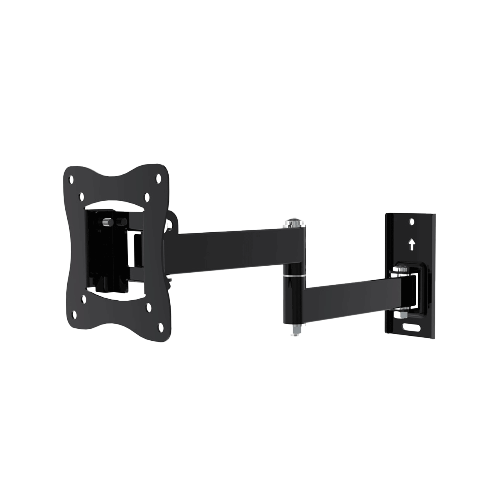 A-PEQ APS-25 schwenkbare TV-Wandhalterung 15 - 27 Zoll TV schwarz max. 15kg