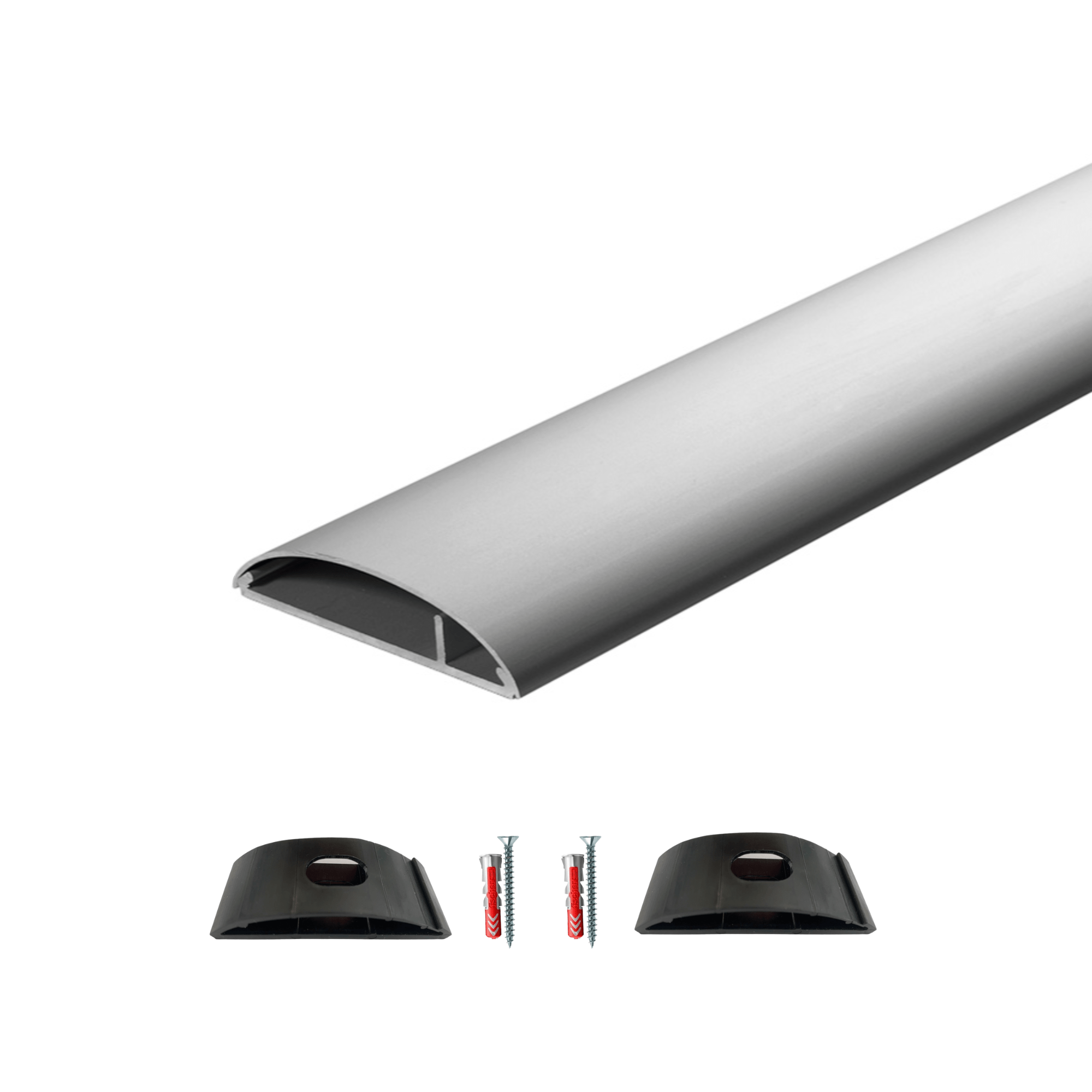 Aluminium Kabelkanal Breite: 35mm x Länge: ± 500mm silber