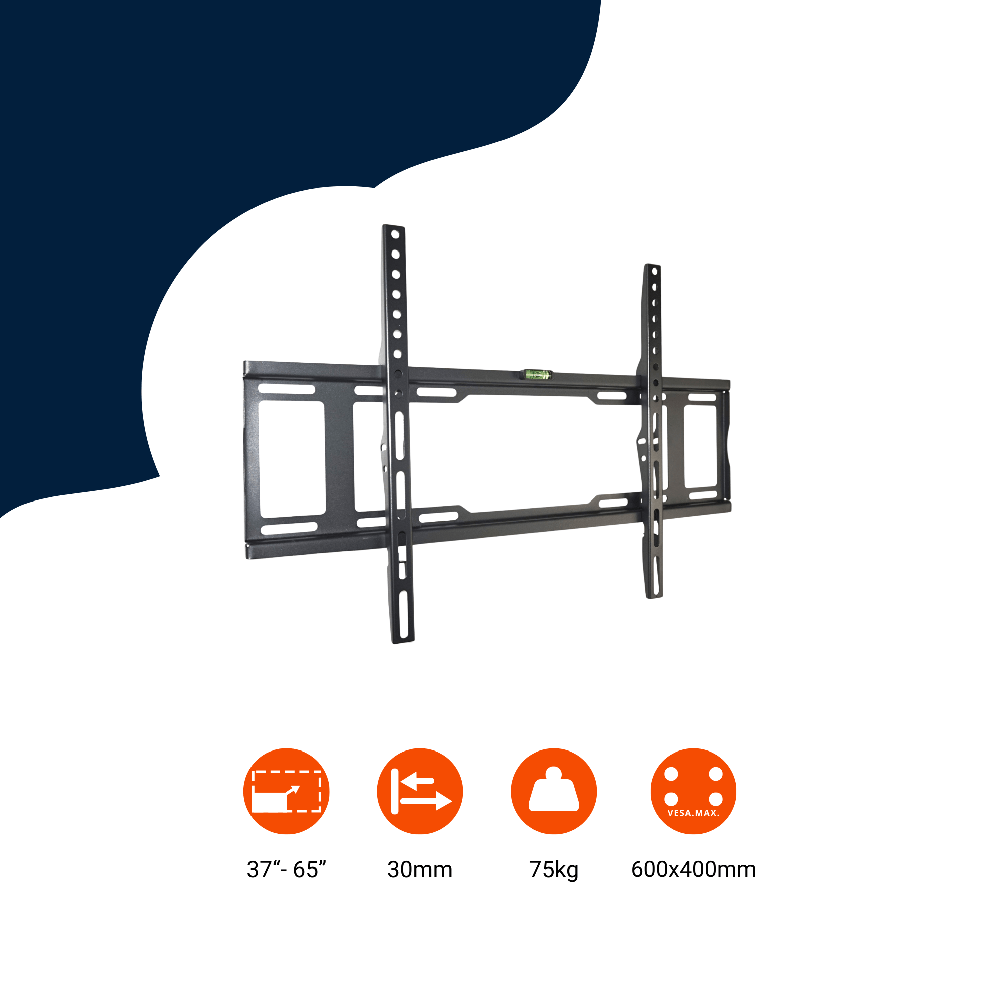 A-PEQ APL-3 Wandhalterung | bis 37-65 Zoll, 40-75 kg, nur 3 cm Abstand