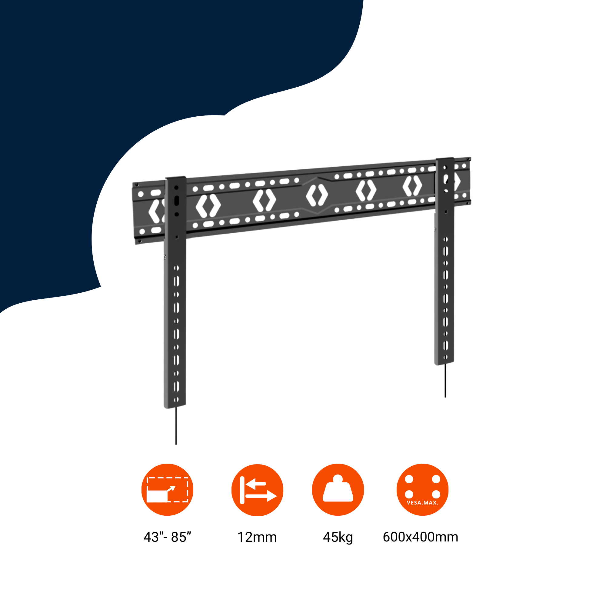 Bratek DG680 SLIMFIT feste Wandhalterung 43-85 Zoll