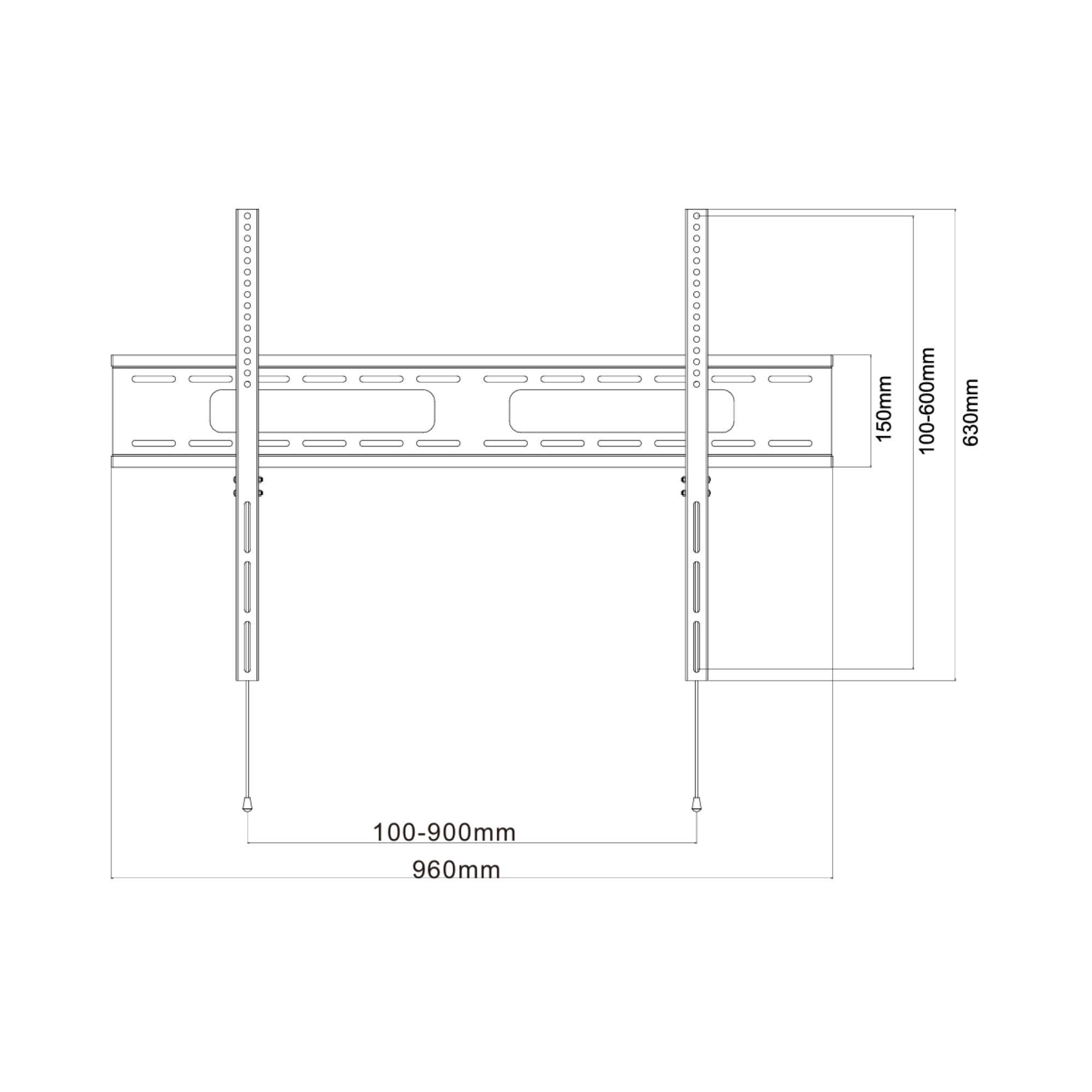 A-PEQ APXL-20B Wandhalterung | bis 110 Zoll, 125 kg, nur 2,6 cm Abstand