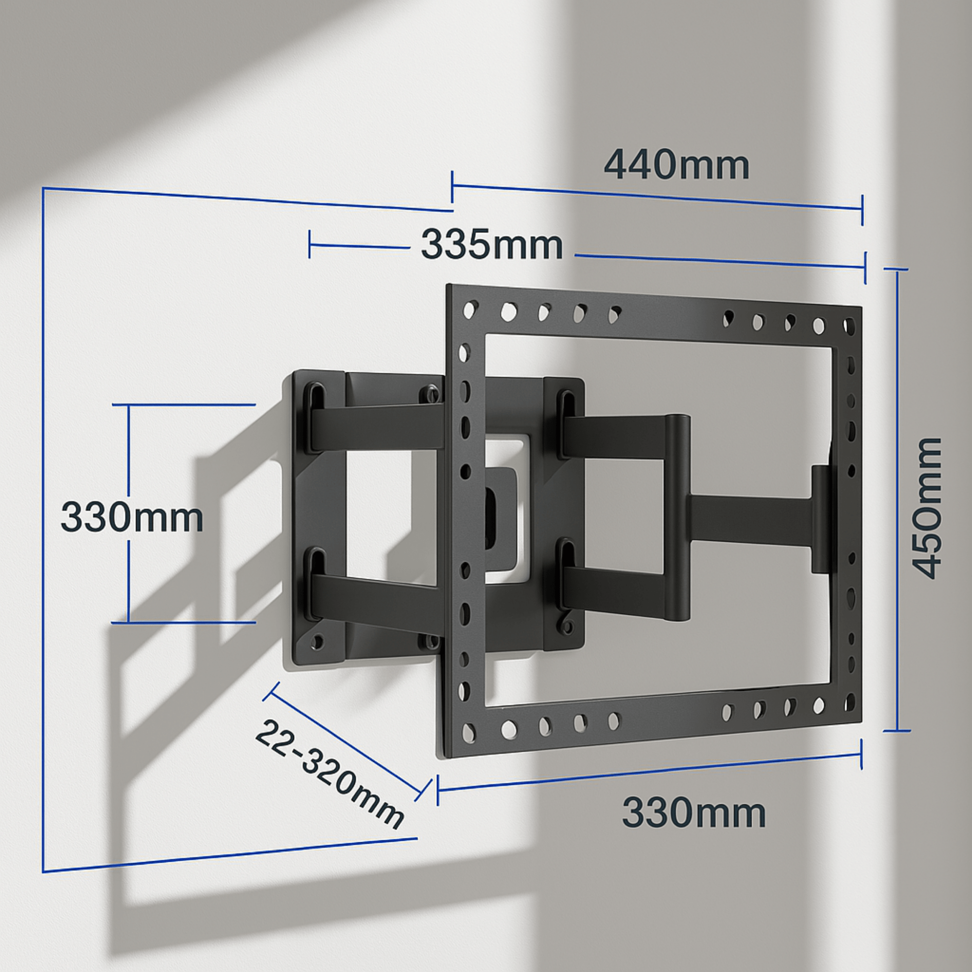 A-PEQ DY620L SlimFit Schwenk-neige Wandhalterung | 32-65 Zoll, 60 kg
