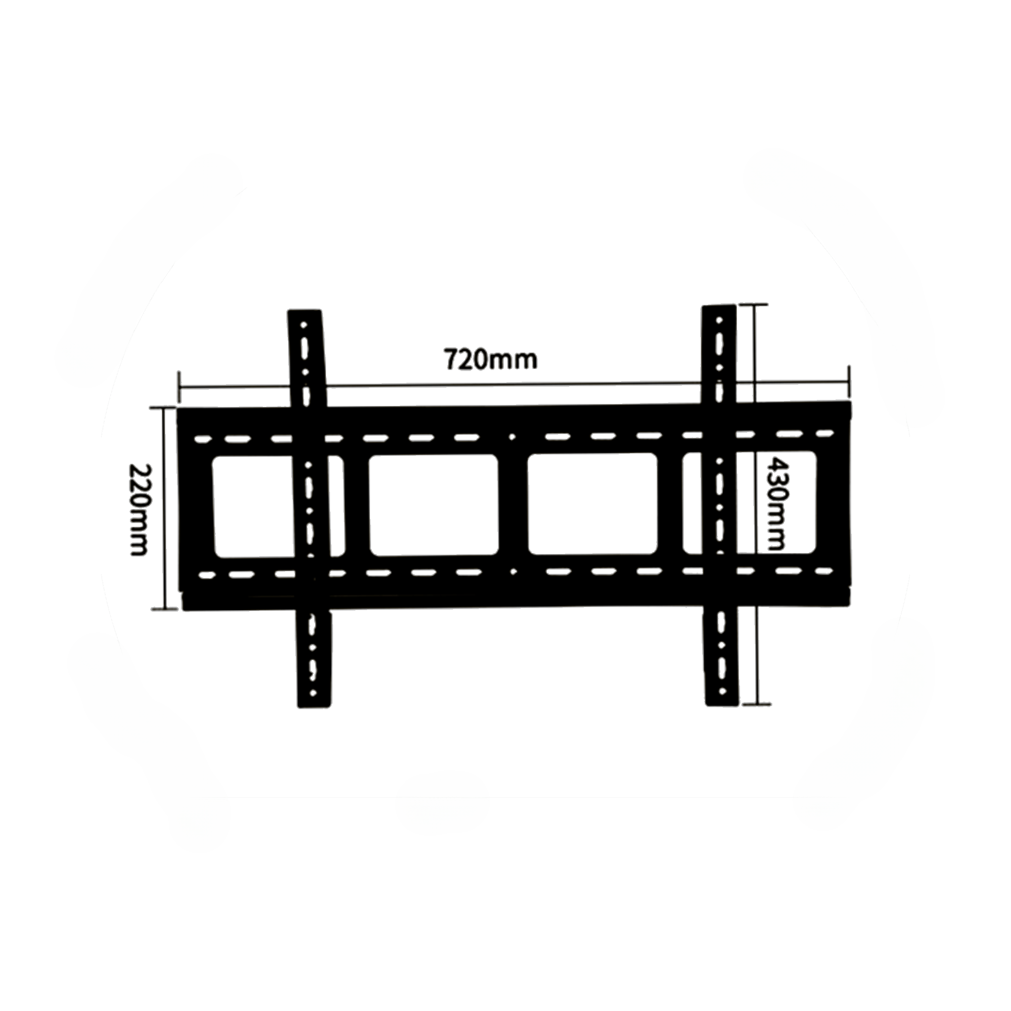 Bratek DG650 feste Wandhalterung 37 - 85 Zoll.