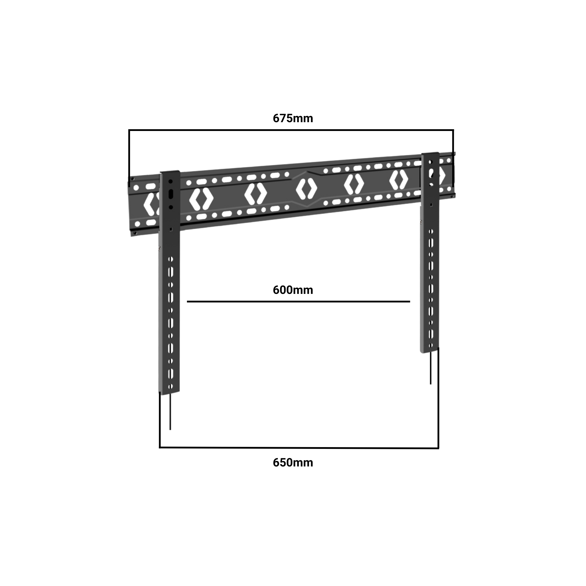 Bratek DG680 SLIMFIT feste Wandhalterung 43-85 Zoll