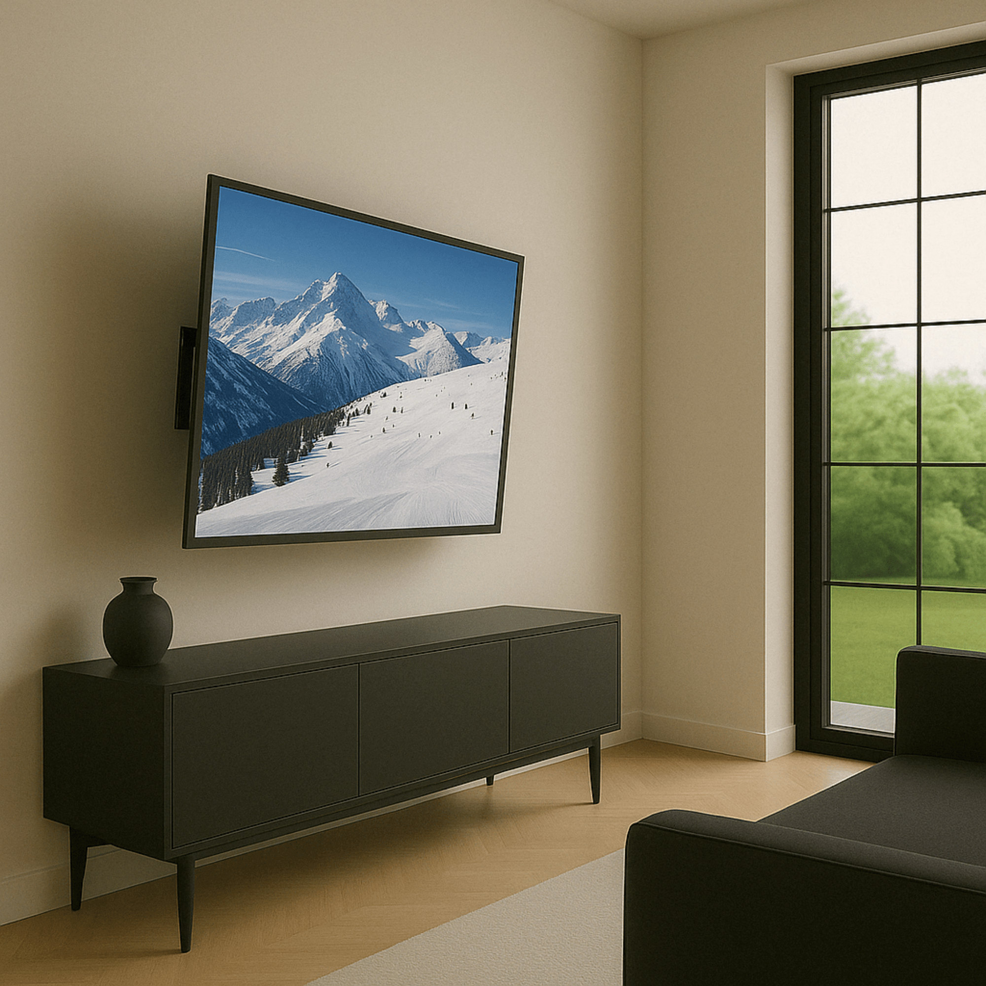 A-PEQ APM-81B schwenkbare TV-Wandhalterung maximal 48 Zoll TV