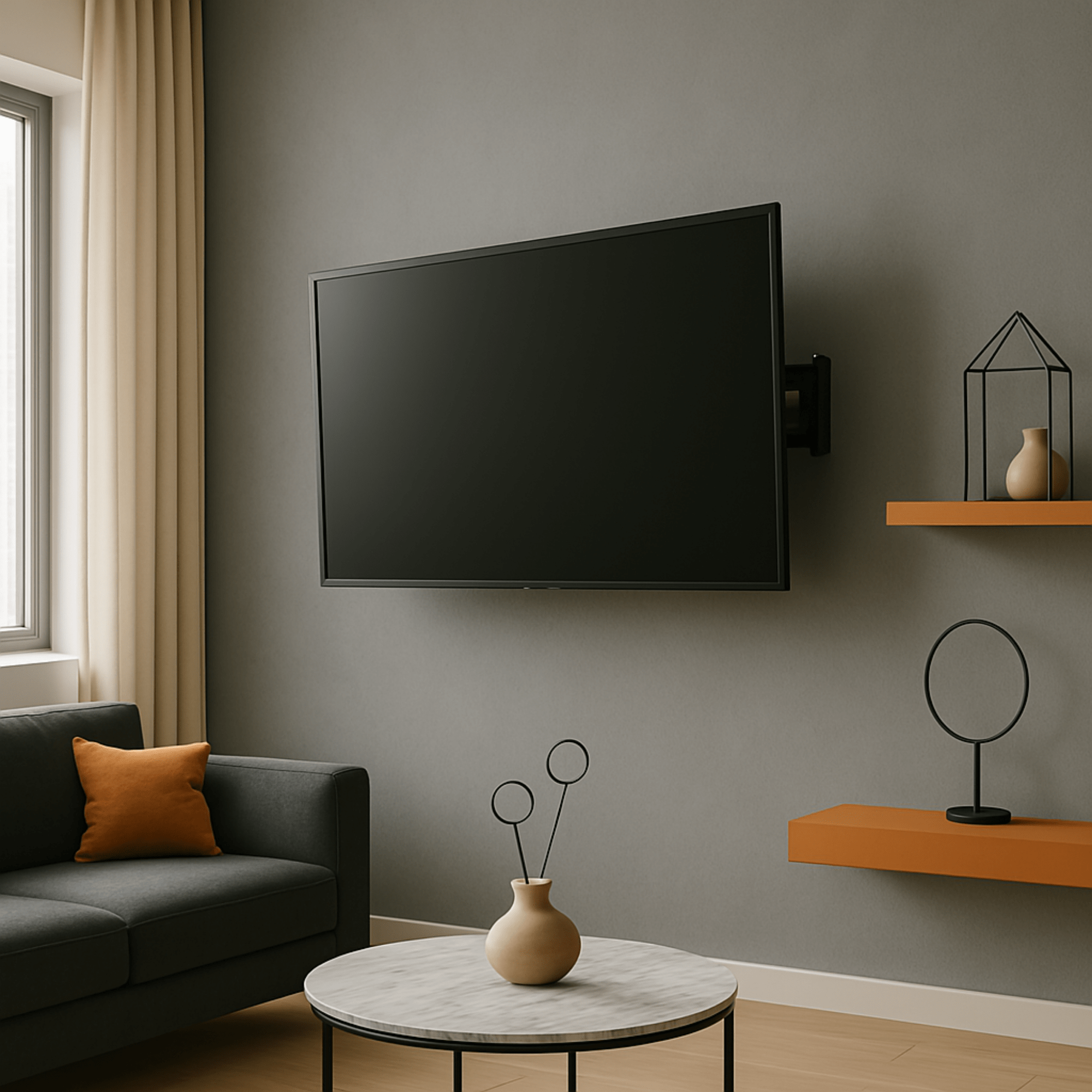 Bratek 64AUTO Elektrische Drehbare Wandhalterung | 50-70 Zoll, 50 kg