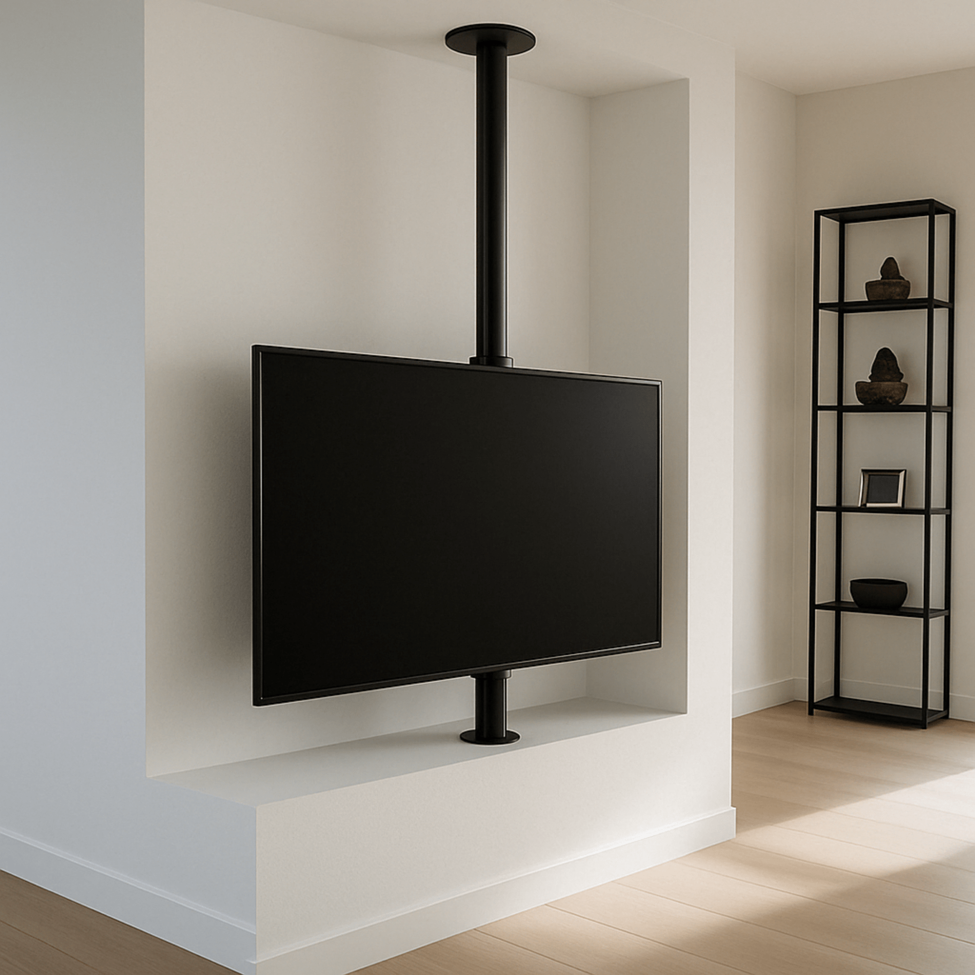 TV-Mast 360° drehbar | 1460 mm, Kabelmanagement, stabiler TV-Mast