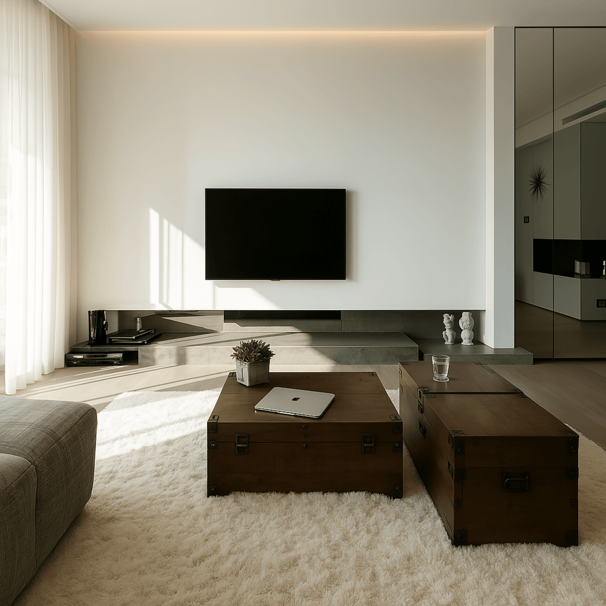 TV-Wandhalterung für die Ecke montieren