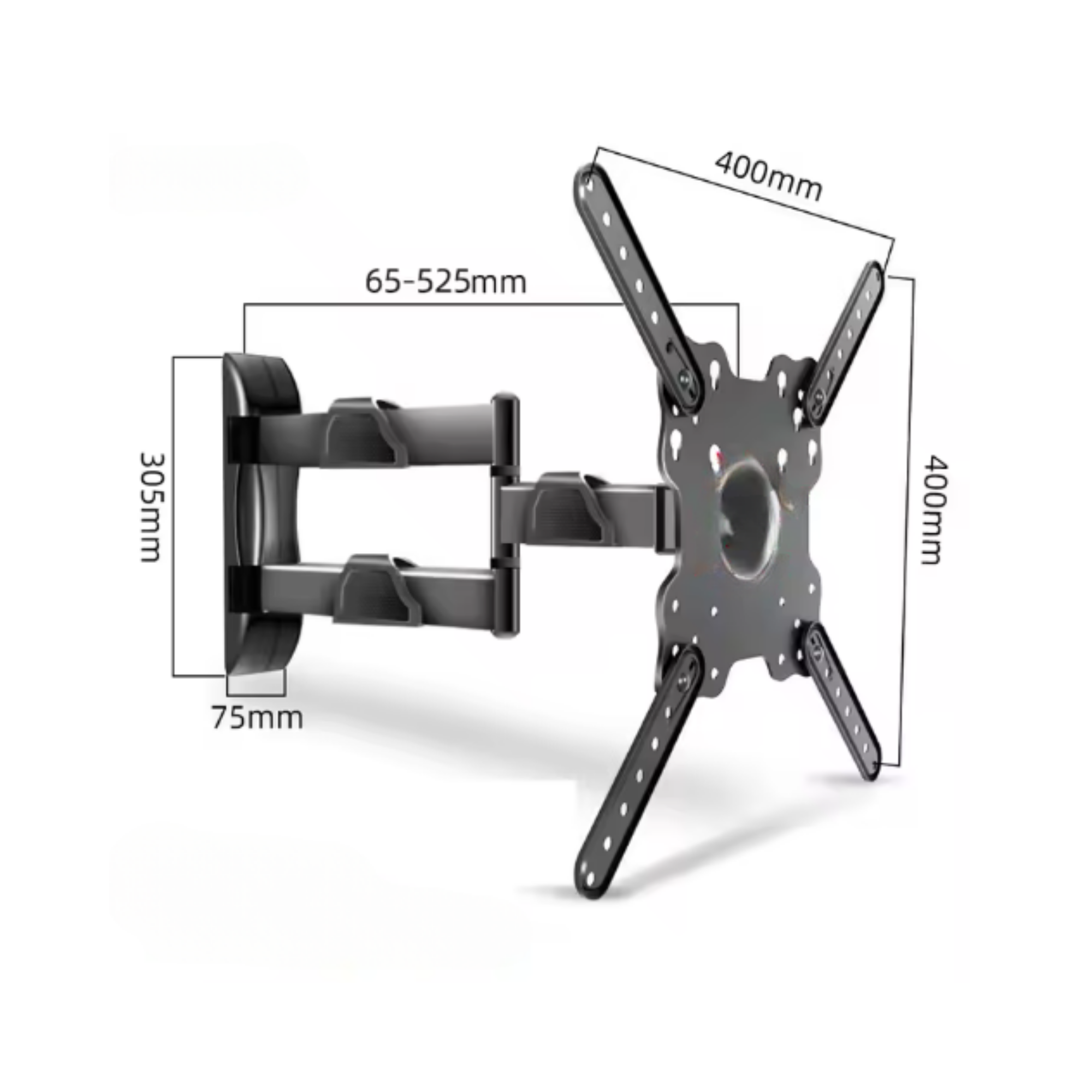A-PEQ DY3255 Drehbare, neigbare, drehbare Wandhalterung 21 - 55 Zoll.