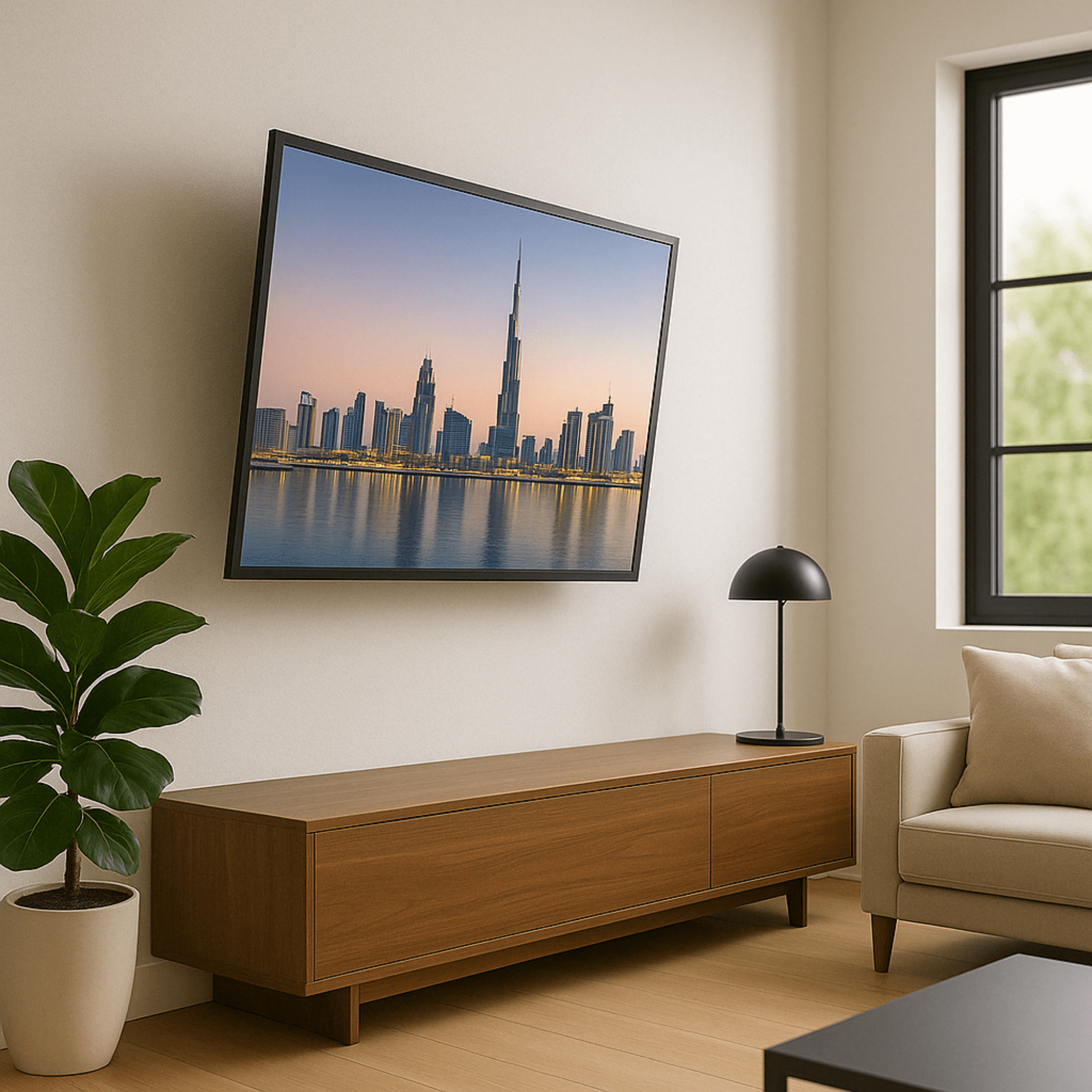 A-PEQ APS-5 neigbare TV-Wandhalterung 26-40 Zoll schwarz