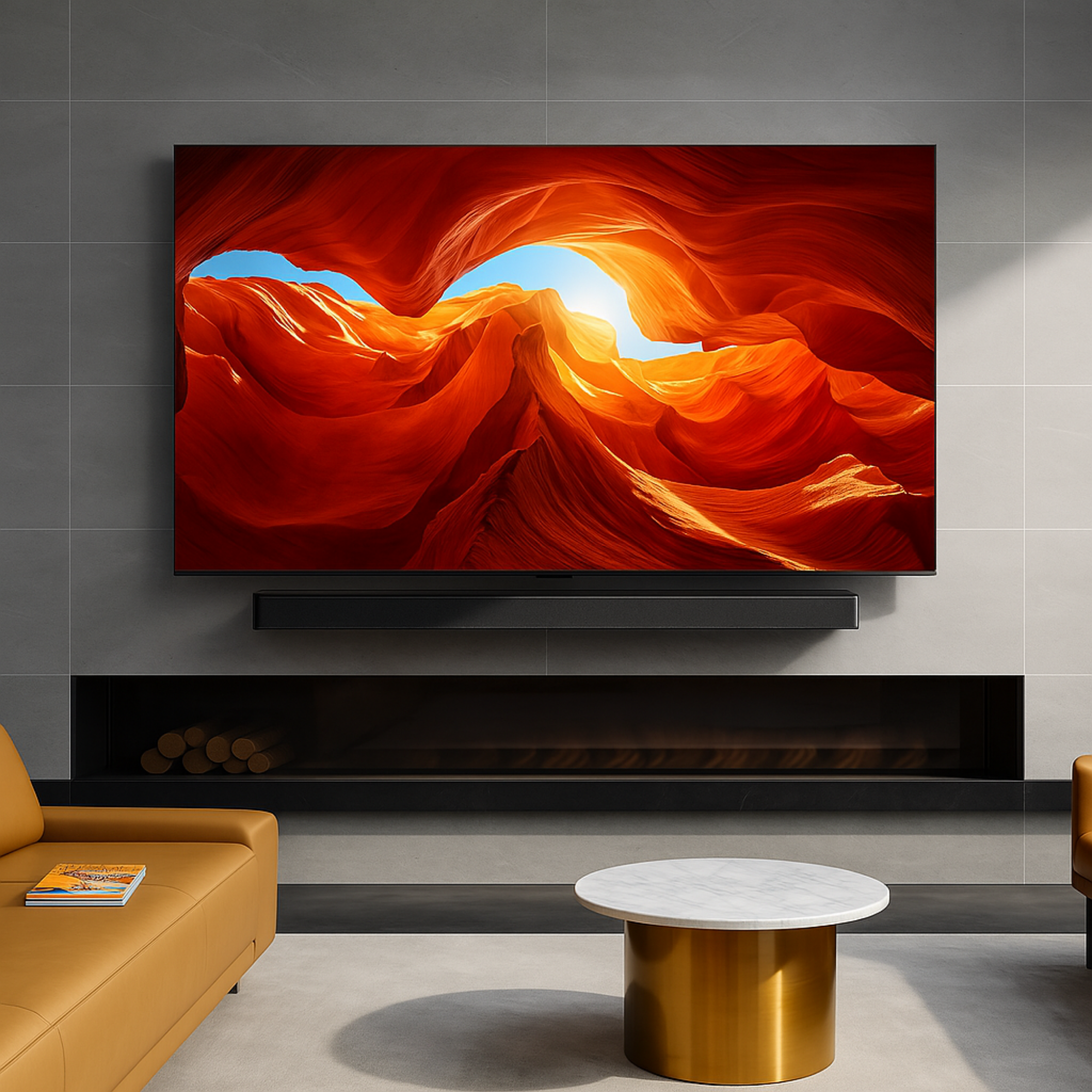 A-PEQ APXL-20B flache TV-Wandhalterung max. 110 Zoll TV