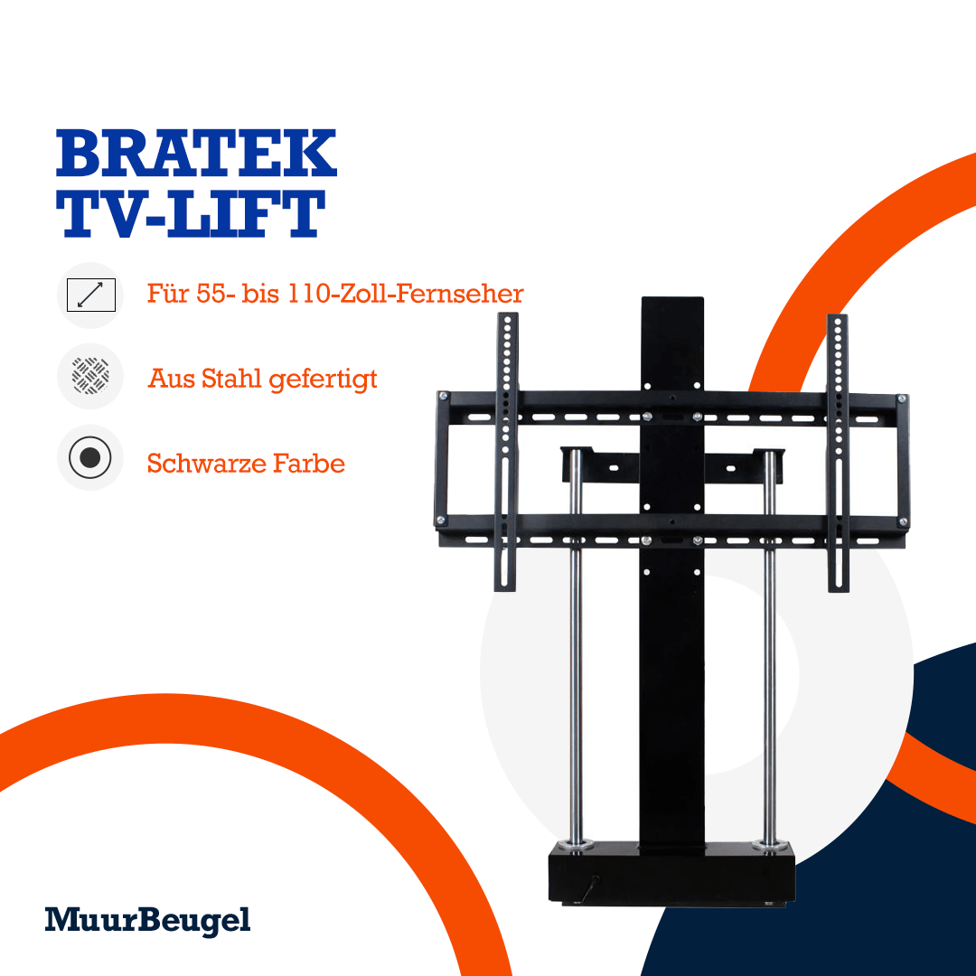Bratek TV-Hebebühne 55-110 Zoll, bis 125 kg