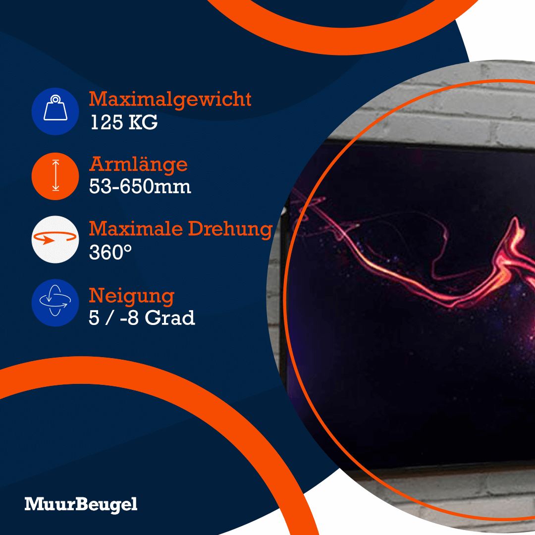Robuste Bratek TV-Hebebühne für große Fernseher